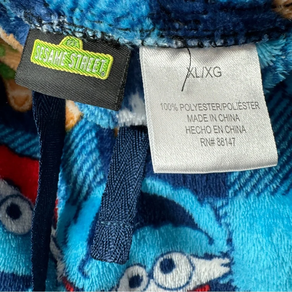 Cookie Monster Fleece Pajama Pants Size XL - Picture 5 of 8